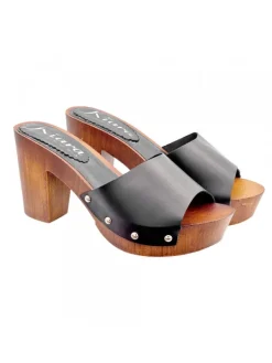 Kiara Shoes ZOCCOLI CON FASCIA NERA DI... Nero New