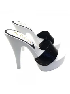 Kiara Shoes ZOCCOLI CON FASCIA NERA IN... Nero New