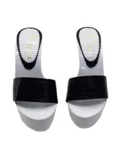 Kiara Shoes ZOCCOLI CON FASCIA NERA IN... Nero New
