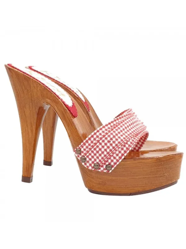 Kiara Shoes ZOCCOLI CON FASCIA ROSSA... Rosso Hot