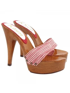 Kiara Shoes ZOCCOLI CON FASCIA ROSSA... Rosso Hot