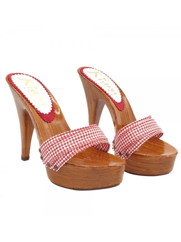 Kiara Shoes ZOCCOLI CON FASCIA ROSSA... Rosso Hot
