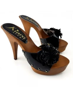 Kiara Shoes ZOCCOLI CON FIORE Nero Online
