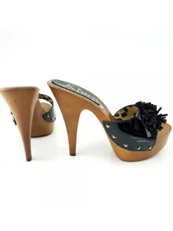 Kiara Shoes ZOCCOLI CON FIORE Nero Online