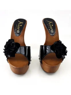Kiara Shoes ZOCCOLI CON FIORE Nero Online
