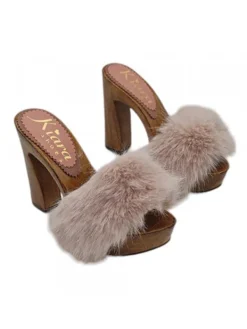 Kiara Shoes ZOCCOLI CON TACCO 12.5 CM |... Rosa Outlet