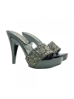 Kiara Shoes Zoccoli con tacco 11 e... Nero Discount