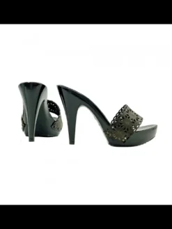 Kiara Shoes Zoccoli con tacco 11 e... Nero Discount