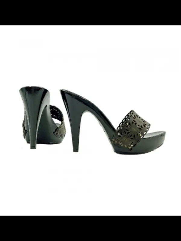 Kiara Shoes Zoccoli con tacco 11 e... Nero Discount