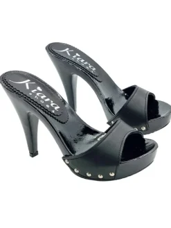 Kiara Shoes Zoccoli con tacco 11 e... Nero New