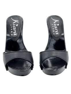 Kiara Shoes Zoccoli con tacco 11 e... Nero New