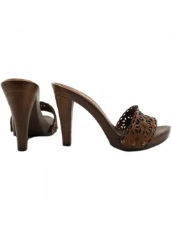 Kiara Shoes ZOCCOLI -K22401 Cuoio Clearance