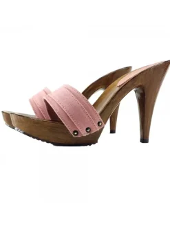 Kiara Shoes ZOCCOLI DA DONNA CON TACCO... Rosa Discount
