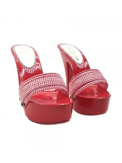 Kiara Shoes ZOCCOLI DA DONNA ROSSI PIN... Rosso New
