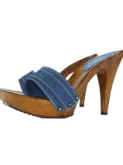 Kiara Shoes ZOCCOLI DENIM TACCO 11 Outlet