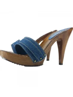 Kiara Shoes ZOCCOLI DENIM TACCO 11 Outlet