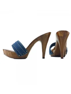 Kiara Shoes ZOCCOLI DENIM TACCO 11 Outlet
