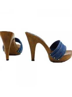 Kiara Shoes ZOCCOLI DENIM TACCO 11 Outlet