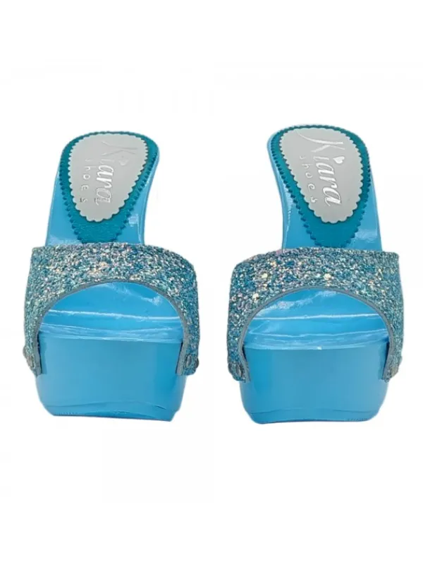 Kiara Shoes ZOCCOLI DONNA AZZURRI... Azzurro New