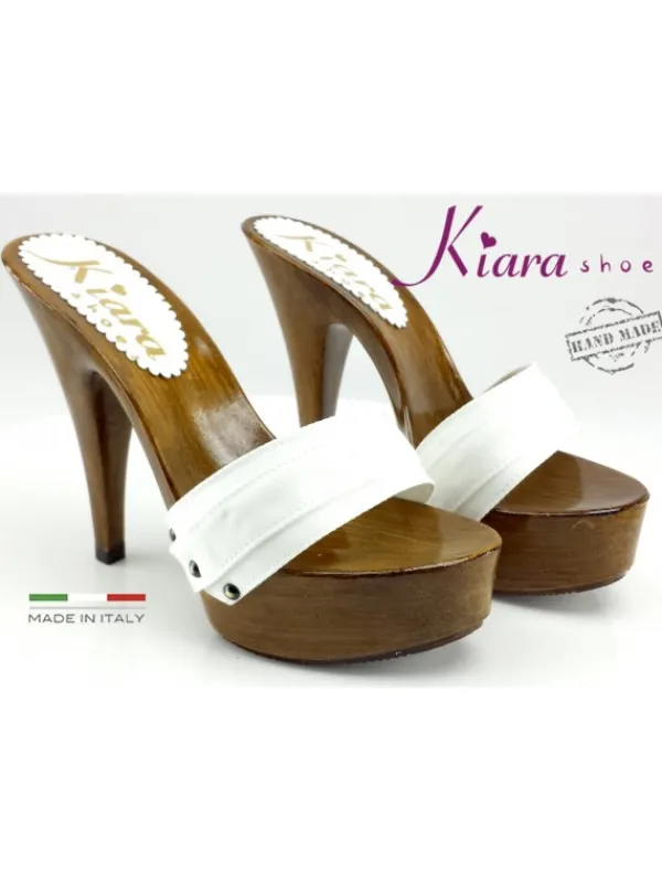 Kiara Shoes ZOCCOLI DONNA BIANCO Hot