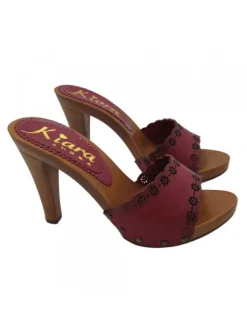 Kiara Shoes ZOCCOLI DONNA CON FASCIA IN... Bordeaux Best