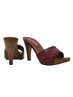 Kiara Shoes ZOCCOLI DONNA CON FASCIA IN... Bordeaux Best