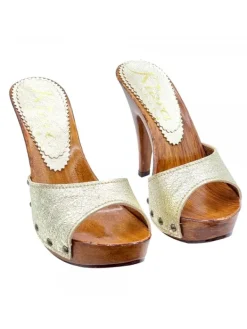 Kiara Shoes Zoccoli Donna Oro con Tacco... Best
