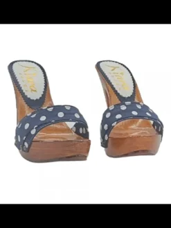 Kiara Shoes ZOCCOLI DONNA POIS E... Blu Outlet