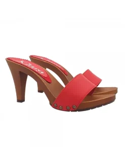 Kiara Shoes ZOCCOLI DONNA ROSSI TACCO... Rosso Online