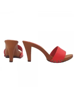 Kiara Shoes ZOCCOLI DONNA ROSSI TACCO... Rosso Online