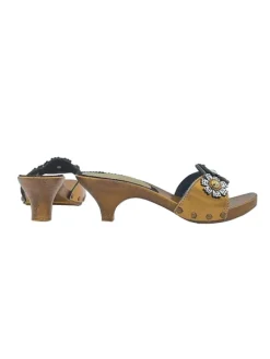 Kiara Shoes Zoccoli Donna vintage style... BRONZO Hot