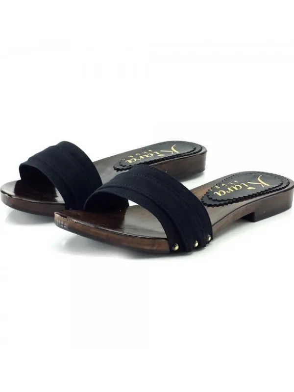 Kiara Shoes ZOCCOLI DOPPIA FASCIA NERA... Nero Hot
