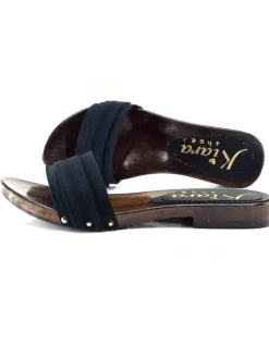 Kiara Shoes ZOCCOLI DOPPIA FASCIA NERA... Nero Hot