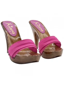 Kiara Shoes Zoccoli Fucsia con Tacco 11... Fuxia Sale