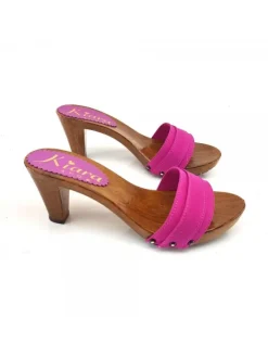Kiara Shoes ZOCCOLI COMODI TACCO 8 Fuxia