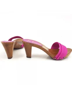 Kiara Shoes ZOCCOLI COMODI TACCO 8 Fuxia