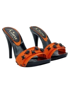 Kiara Shoes ZOCCOLI HALLOWEEN NERI CON... Arancione Online