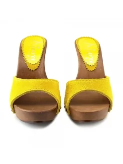 Kiara Shoes ZOCCOLI IN CAMOSCIO ... Giallo New