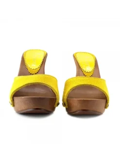 Kiara Shoes ZOCCOLI IN CAMOSCIO ... Giallo New
