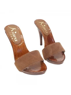 Kiara Shoes ZOCCOLI IN CAMOSCIO MARRONE... Discount