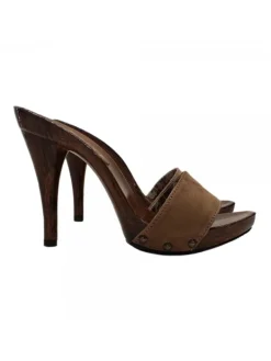 Kiara Shoes ZOCCOLI IN CAMOSCIO ... MORO New