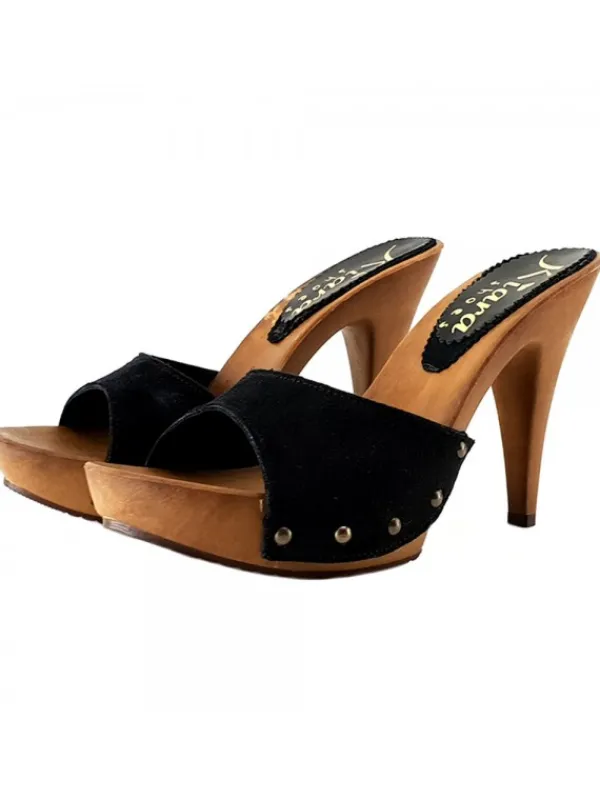 Kiara Shoes ZOCCOLI IN CAMOSCIO ... Nero Sale