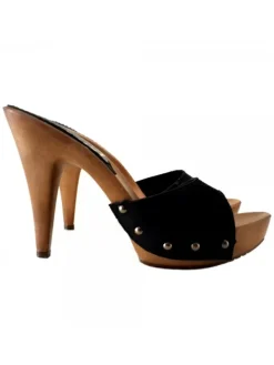 Kiara Shoes ZOCCOLI IN CAMOSCIO ... Nero Sale