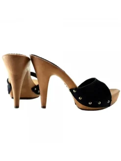 Kiara Shoes ZOCCOLI IN CAMOSCIO ... Nero Sale