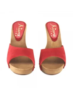 Kiara Shoes ZOCCOLI IN CAMOSCIO ... Rosso Sale