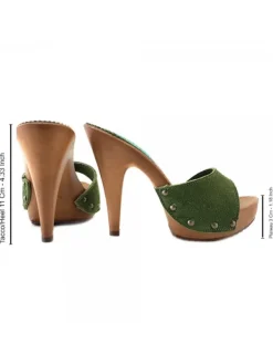 Kiara Shoes ZOCCOLI IN CAMOSCIO ... Verde Discount