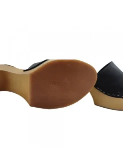Kiara Shoes ZOCCOLI IN LEGNO TACCO... Nero Discount