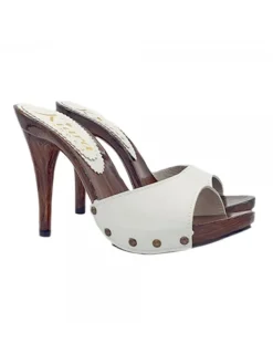 Kiara Shoes ZOCCOLI IN PELLE BIANCA... BIANCO Online