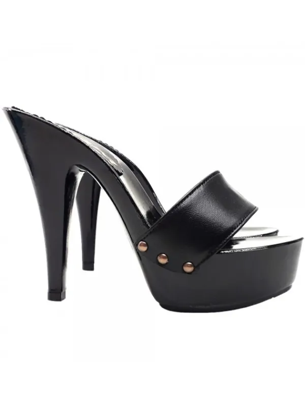 Kiara Shoes ZOCCOLI IN PELLE NERA TACCO 13 Nero Best