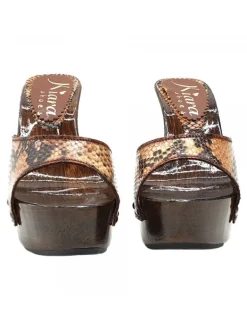 Kiara Shoes ZOCCOLI IN PELLE PITONATA... Beige Online
